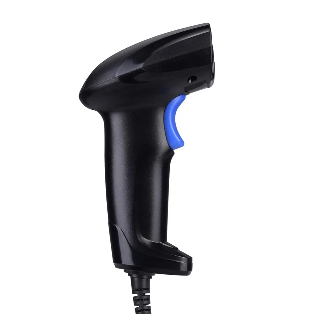 Fast 1D Barcode Scanner with Stand for POS Systems 300 Scans Per Second Accurate Even on Blurry Reflective Codes