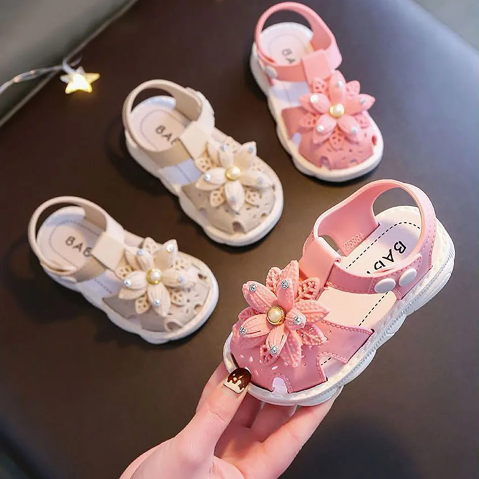 

Children Shoes Summer Collection Girls Sandals Comfortable Anti-Slip Soft Soles Breathable and Cute Toddler First Steps Sandals