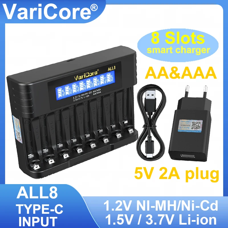 LiitoKala Lii-600 Lii-500 LCD شاحن بطارية ليثيوم أيون 3.7 فولت NiMH 1.2 فولت مناسبة ل 18650 26650 21700 26700 18350 16340 AA AAA