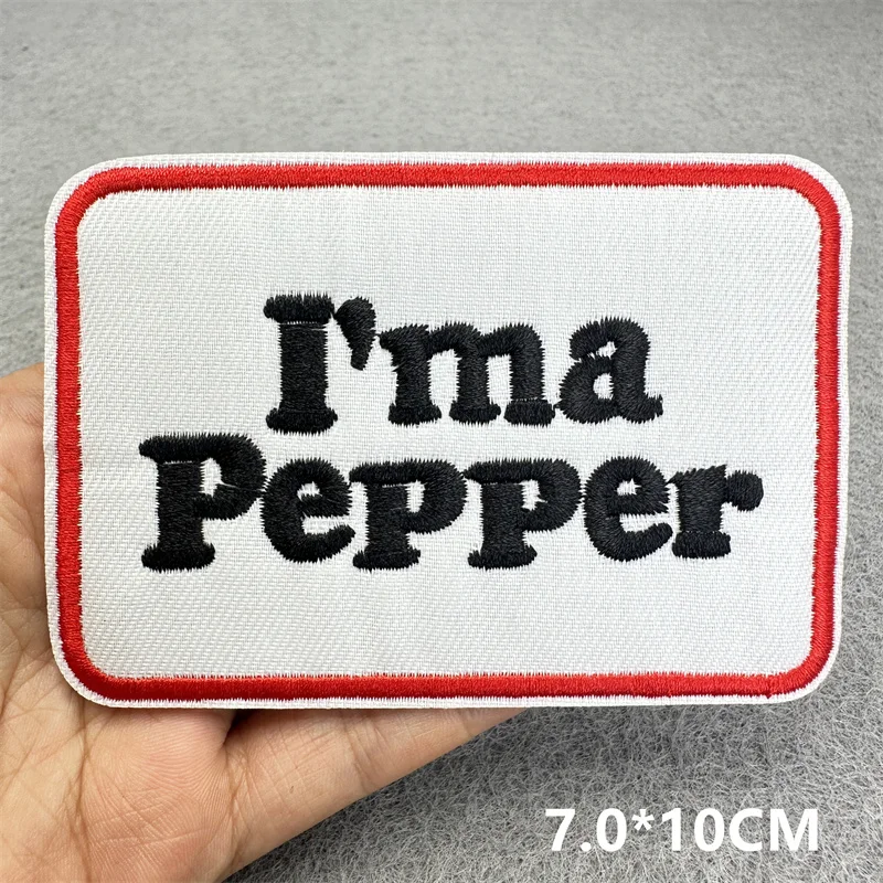 Letter Slogan Patch Iron On Patches On Clothes Western Cowboys Hat Patch Embroidered Patches For Clothing Hook Loop Stickers