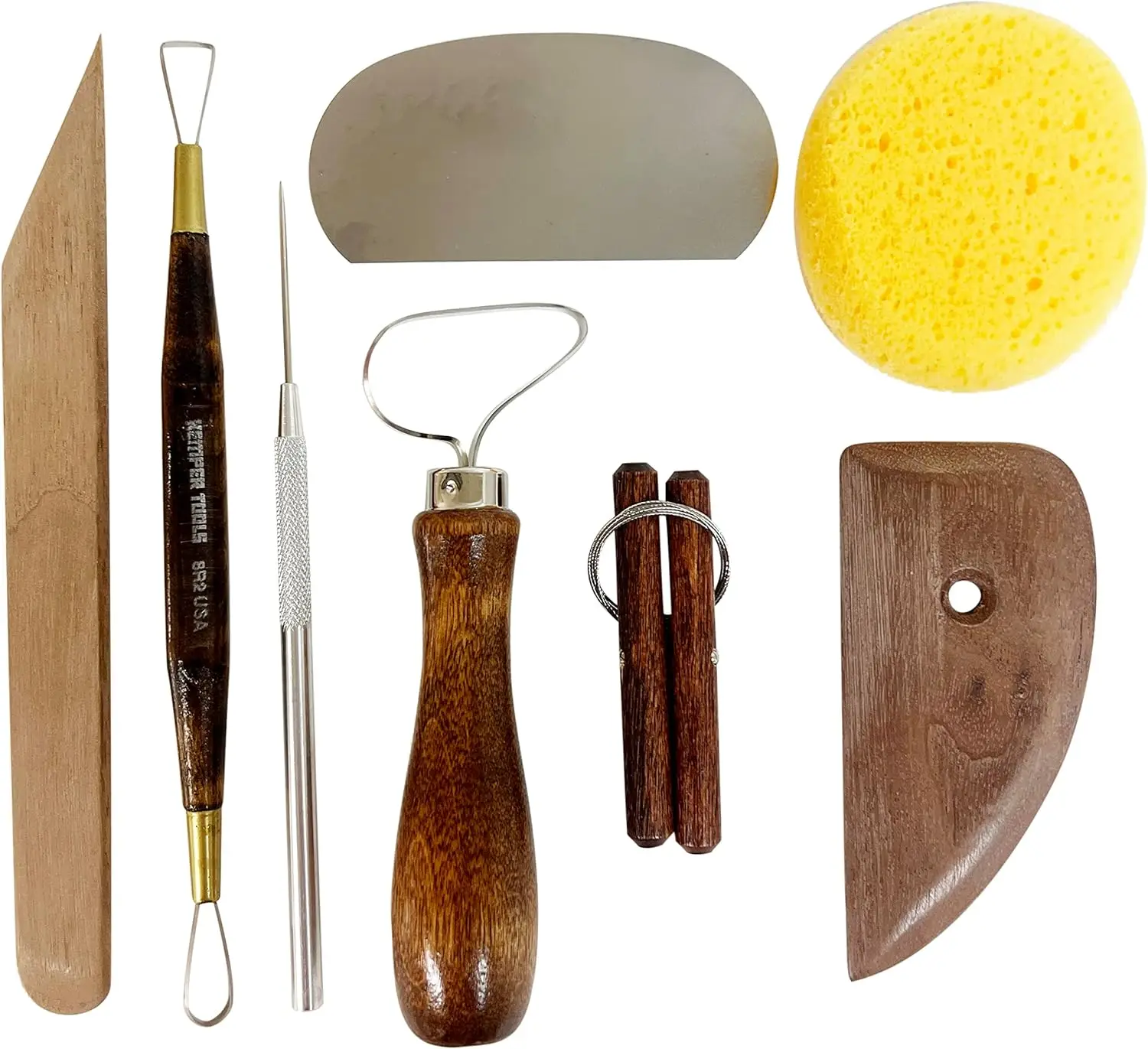 

Полный набор инструментов для работы с гончарными изделиями: для очистки, обрезки и формовки ваших поделок.