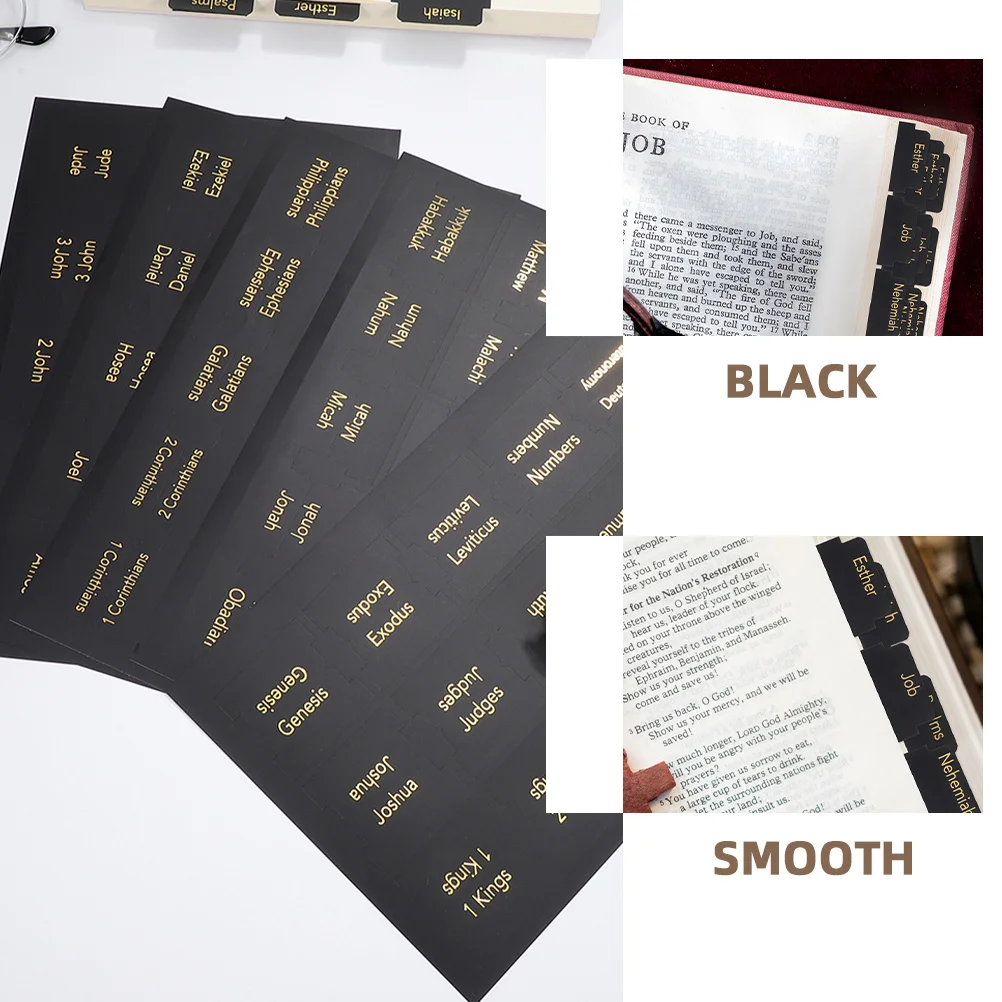 10 قطع من فواصل قسم الكتاب المقدس، علامات تبويب مغلفة للرجال والنساء، وصول سريع، تصميم أنيق من رقائق الذهب، مؤشر الكتاب المقدس