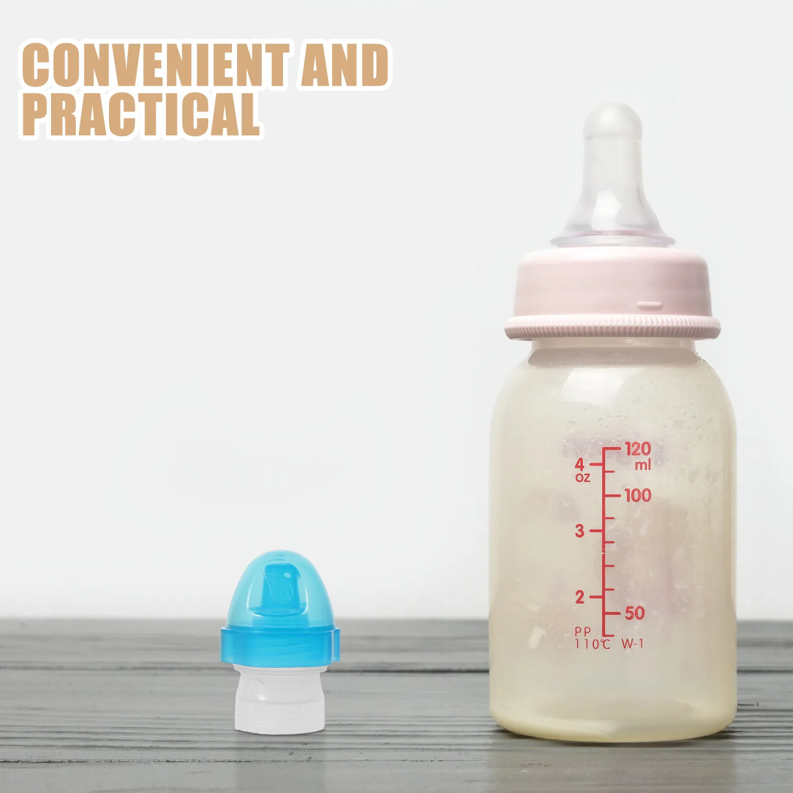 

8Pcs Baby Bottle Cap Adapter No Spill Leakproof Spout Converter Reusable Toddler Water Bottle Lid Portable Drinking Cup Top