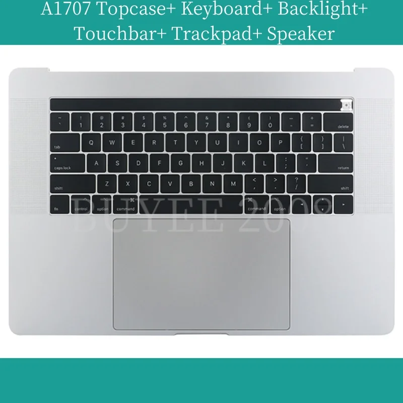 A1707 US UK Keyboard Topcase Original For Macbook Pro A1707 GE US ES Keyboard Backlight Top Case Palm Rest Keyboard Touchbar