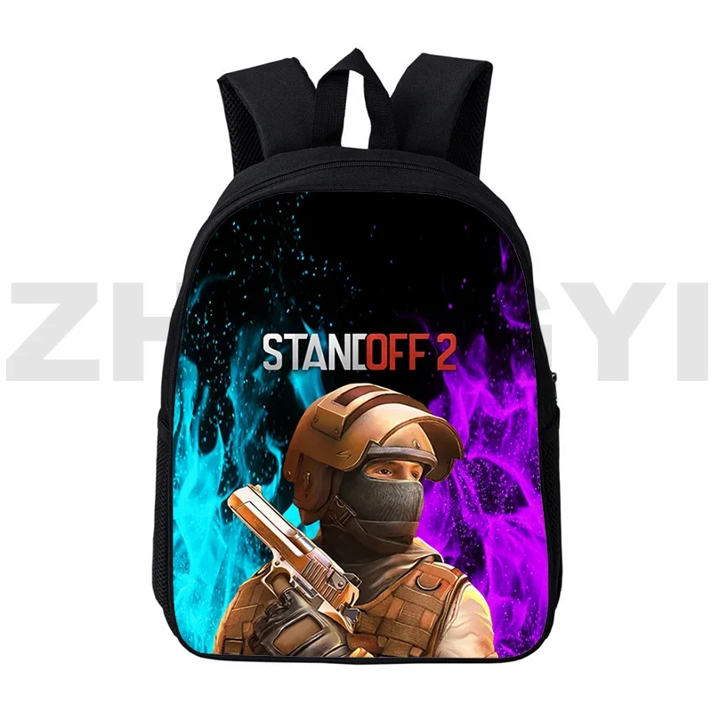 Funny Assault Game Standoff 2 Backpacks 12/16 Inch Fashion Boys Girls School Bags Top Quality Anime Travel Laptop Men Bookbag