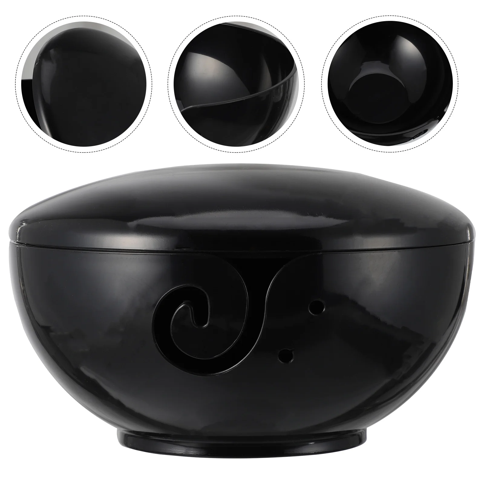 Wool Storage Bowl Holder for Knitting Crochet Organizer Needlework Yarn Container Bag Hook