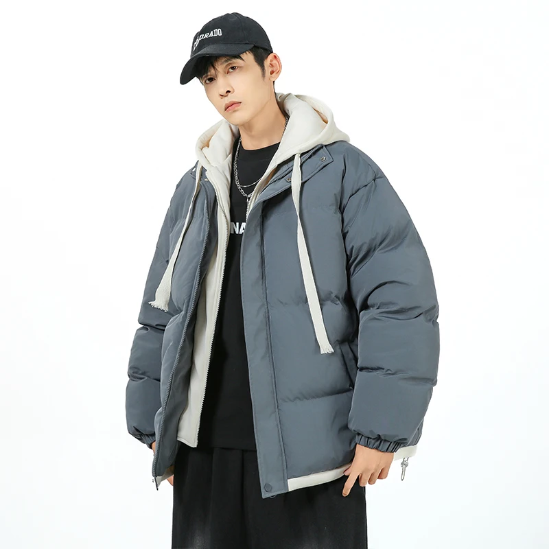 

Winter Men's Thick Warm Casual Vacation Two-piece Cotton Jacket, Comfortable Windproof and Warm High-quality Couple Jacket