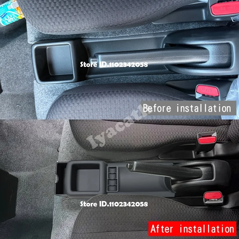 For Suzuki Every DA17V/DA18V 2026 2027 Car Interior Handbrake Slot Silicone Storage Mat Non‑Slip Hand Brake Console Tray Liner