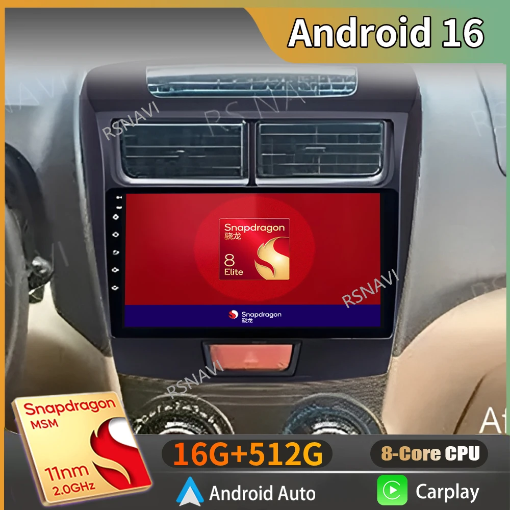 

Android 16 for Toyota Avanza 2010-2016 Carplay Auto Car Radio Autoradio WIFI+4G Navigation GPS Multimedia Player Head Unit 2Din