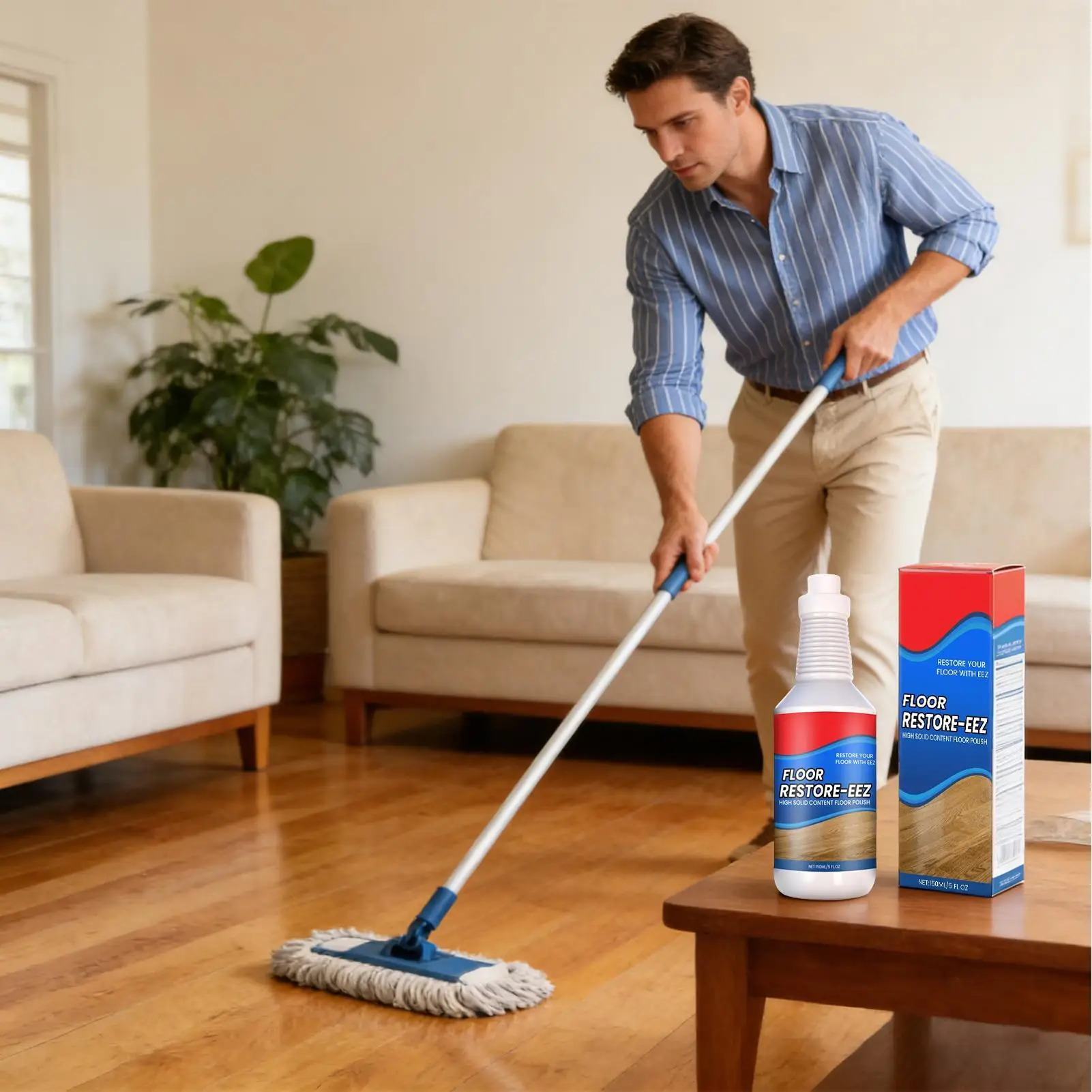 150ml Floor Restore Solution liquid Flooring Renewal Agent Wood Floor Polishing Care for Home Apartment Dormitory Living Room