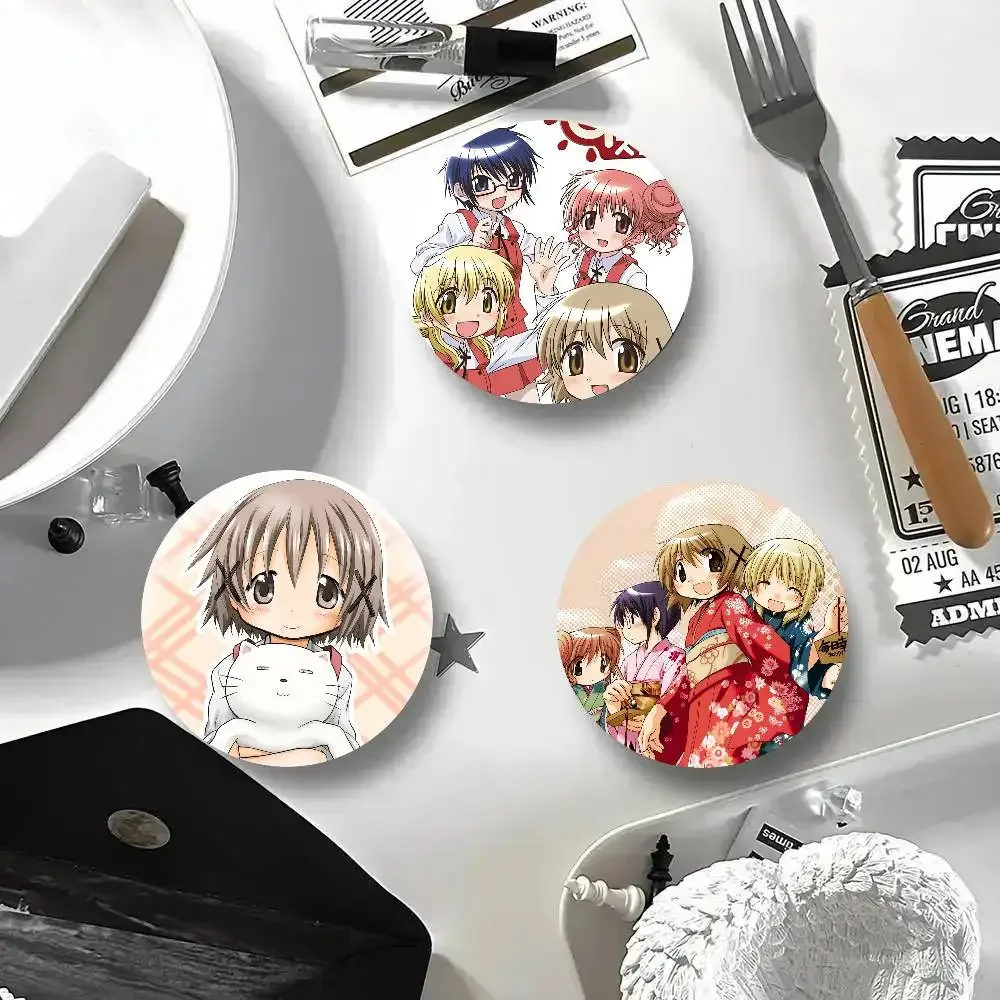 Cartoon Comic H-Hidamari Sketch Cartoon Style Badge Brooches On Backpack Decoration Round Enamel Pins For Accessorys