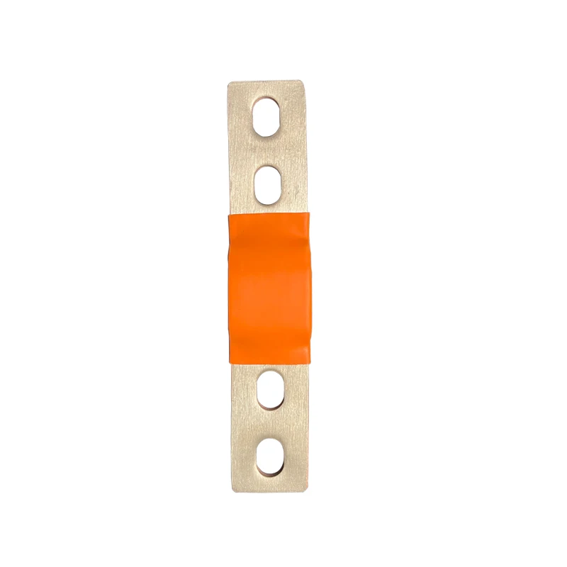 4 Holes Busbar Double-hole Bus bar M6 Battery Connector 200A 300A Flexible Copper Loose Busbar Nickel plated  Braided Strap Band