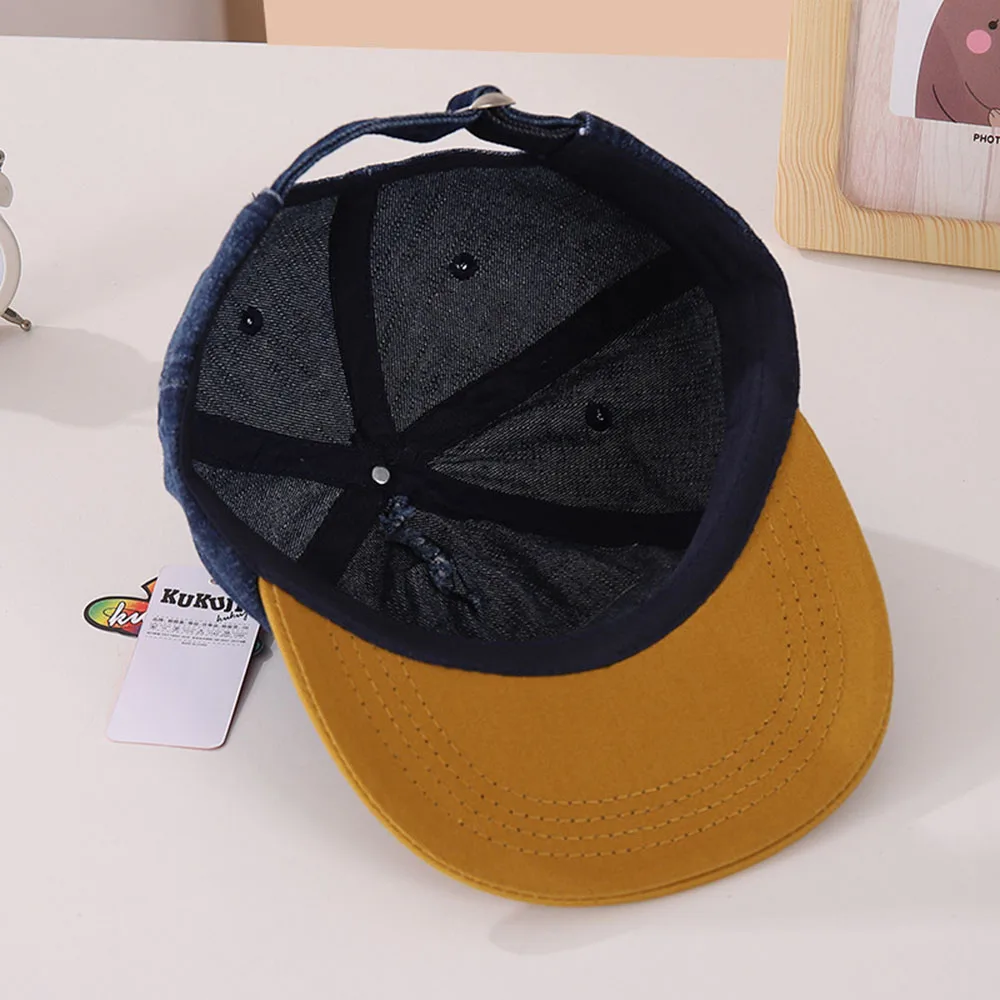 Children's Hat Boys Girls Autumn Denim Cotton Sunscreen Cap Hip-hop Baseball Caps For Kids 3-8 Years image 6