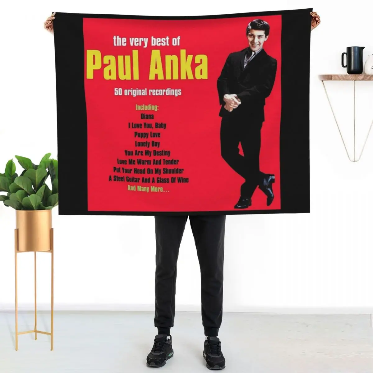 The very best of paul anka Throw Blanket Shaggy Furry Soft Blanket for Bedroom Living Room