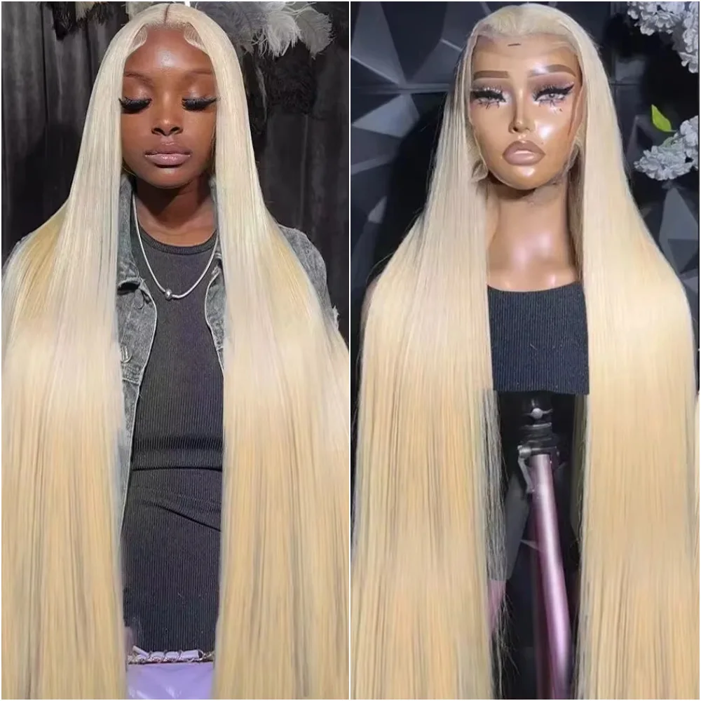 

# 613 Медовый блондин Bone Прямой парик 13x6 Прозрачный фронтальный кружевной парик плотности 220 40 дюймов 13x4 HD Передний кружевной парик из 100% человеческих волос