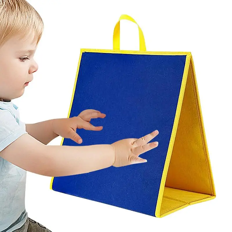 Felt Learning Board Foldable Kids Felt Board Sets DIY Story Board With Handle Ocean Farm Animal Teaching Aids Activity Game