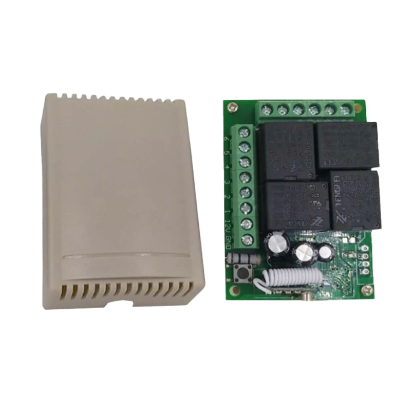 220V motor positive and negative rotation wireless remote control 12V / 24V single circuit point control switch circuit board