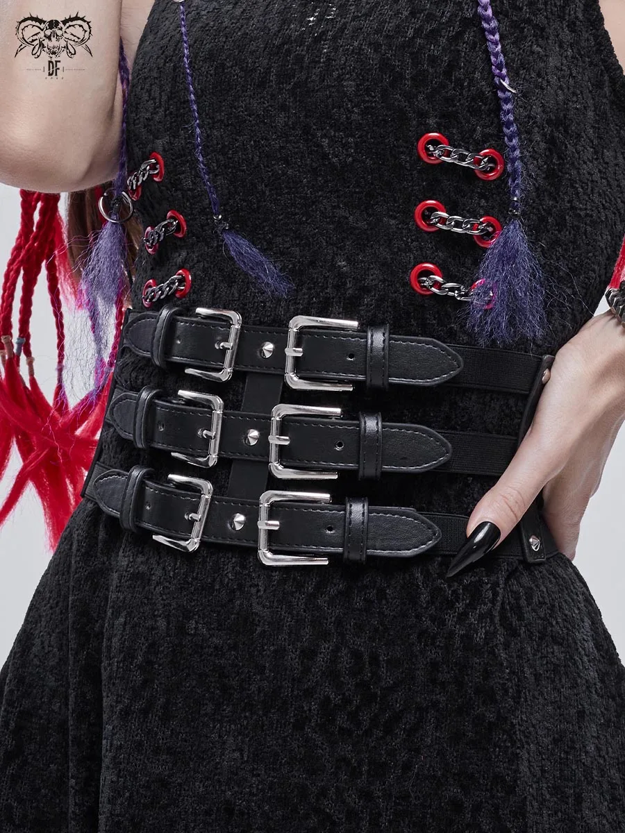 cintura-in-pelle-stile-gotico-con-tripla-fibbia-accessorio-casual-da-donna-in-fibra-di-poliestere-dalla-cina
