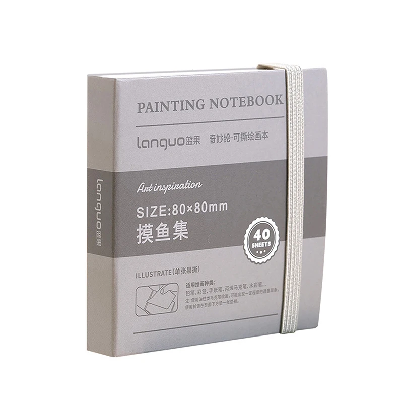 250gsm Paper Tearable Drawing Notebook Handbook 40sheets Professional Thick Cardboard Watercolor Sketchbook Graffiti Mini Books