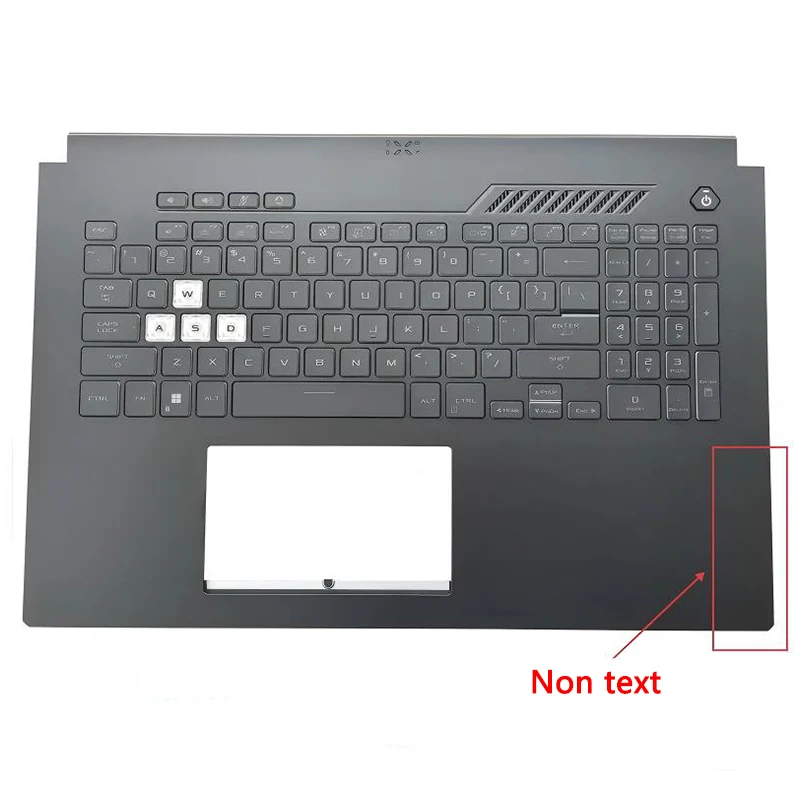 17.3인치 ASUS TUF 게이밍 3플러스 FA707 FX707 F17 A17 팜레스트 US 키보드(백라이트 포함)