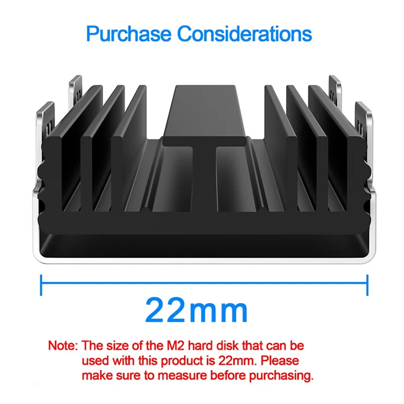 M.2 SSD Nvme Heat Sink M2 2280 Solid State Hard Disk Aluminum Heatsink Gasket For M.2 2230 2280 NGFF NVME SSDA83X