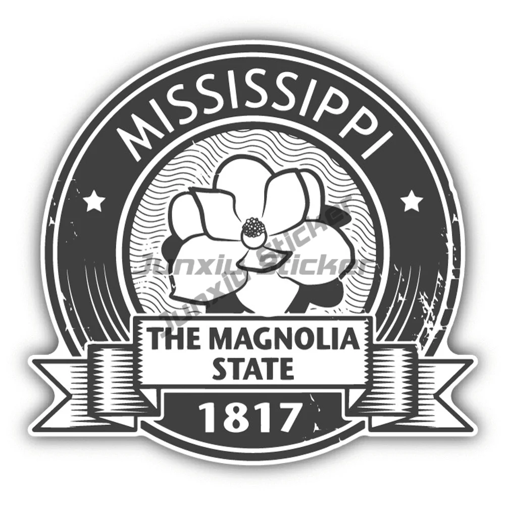 

The Magnolia State Mississippi Car Sticker America Decal Sports Racing Exterior Decor Graphic Beauty Car Camper Accessories Pvc