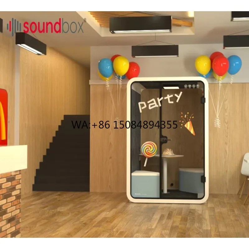 Tiny Movable Backyard Office Shed, Private Room Space Portable Indoor Meeting Cabin Prefab Tiny House/