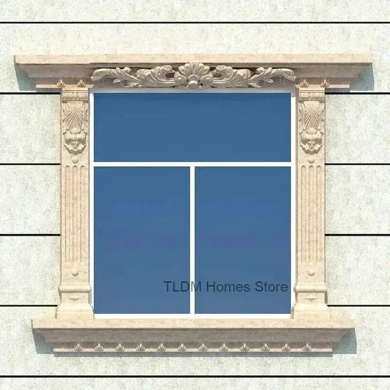 Molds Adjustable Roman Column Window Model ABS Multi Pattern Window Cover European Villa Square Column Mold House Wall Decor