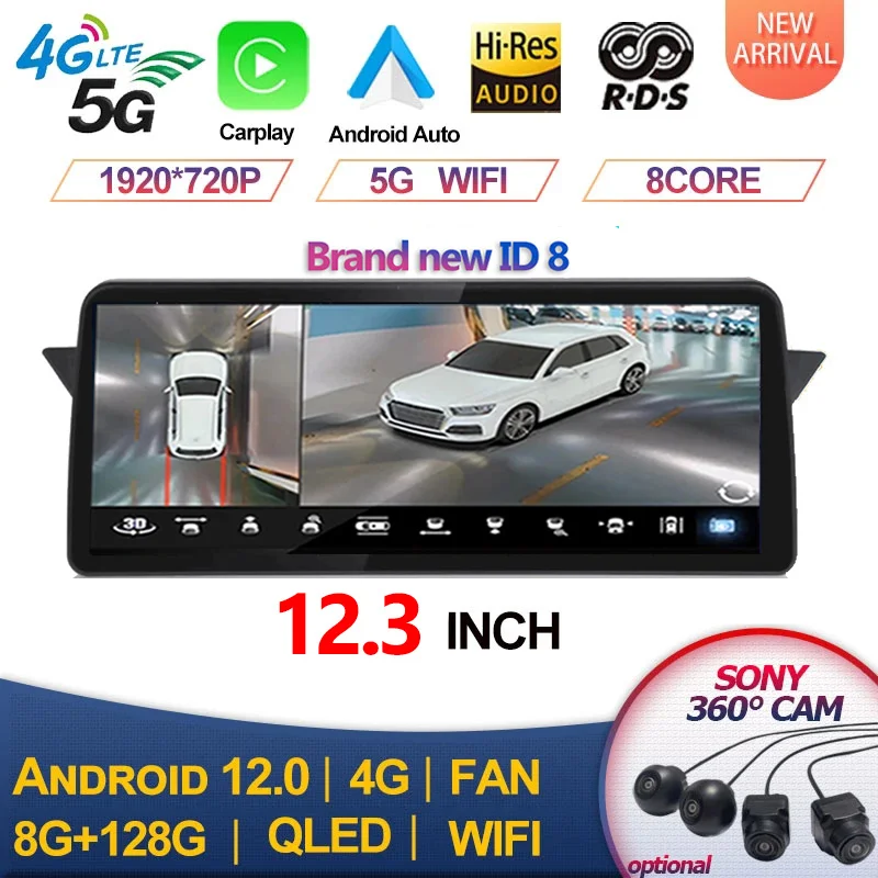 

For BMW X1 E84 2009 2010 2011 2012 2013 2014 2015 Android 12.3" video Player Car Stereo Audio GPS Navigation Multimedia BT radio