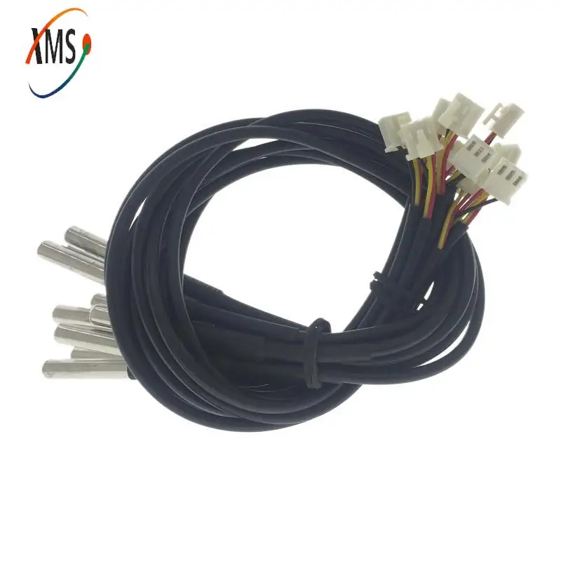 5Pcs Sonda De Temperatura Do Aço Inoxidável Sensor Lmpermeável  Cabo Para Arduino DS18B20 Long 37cm XHB2.54-2Y Plug