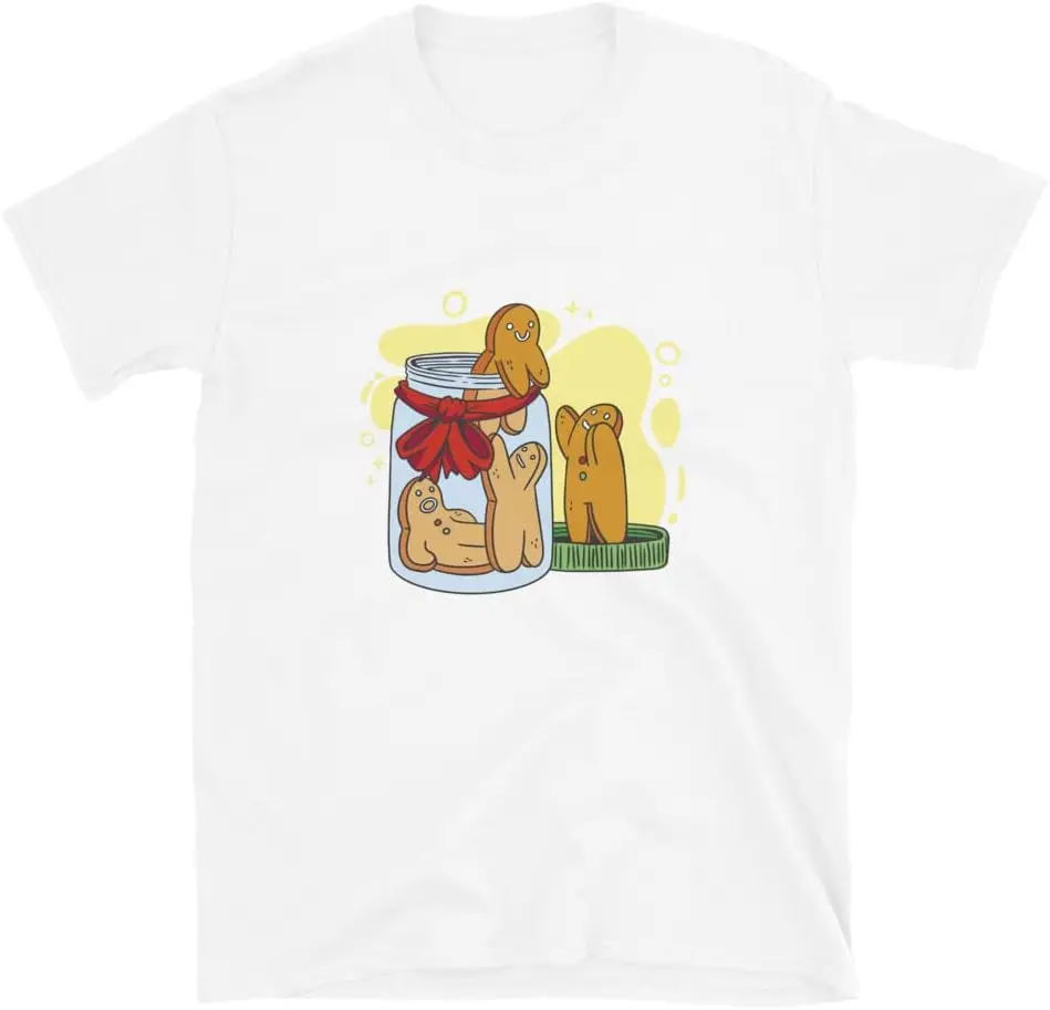 Cute Ginger Bread Man T-Shirt, Cute Christmas Design, Xmas T-Shirt, Ginger Bread Snap Tee