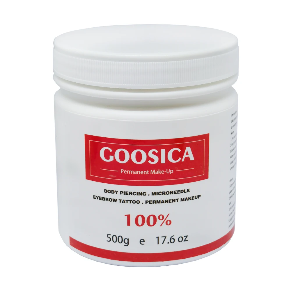 New 100% Goosica Eyebrow Tattoo Cream Before Permanent Makeup Microblading Piercing Auxiliary Procedure Face Beauty 500g