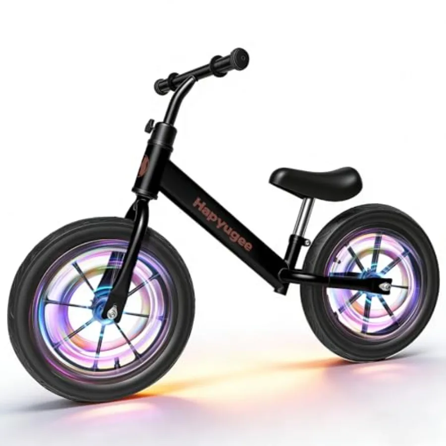 

Детский балансировочный велосипед с 14 светящимися колесами и пневматическими шинами, для детей 3-6 лет, с регулируемым сиденьем, без педалей, для обучения езде.