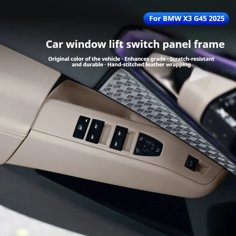 

Silicone lift panel and ABS side panel For BMW X3 G45 2025 Car window lift panel new glass button frame car decoration products
