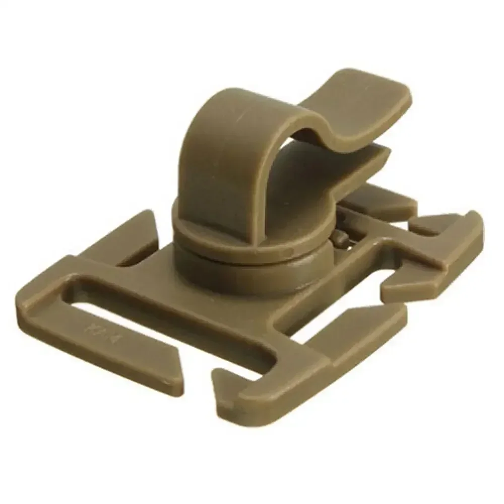 Rotatable Drinking Straw Tube Clip Molle Hydration Bladder Hose Webbing Trap for Water Bag Pack