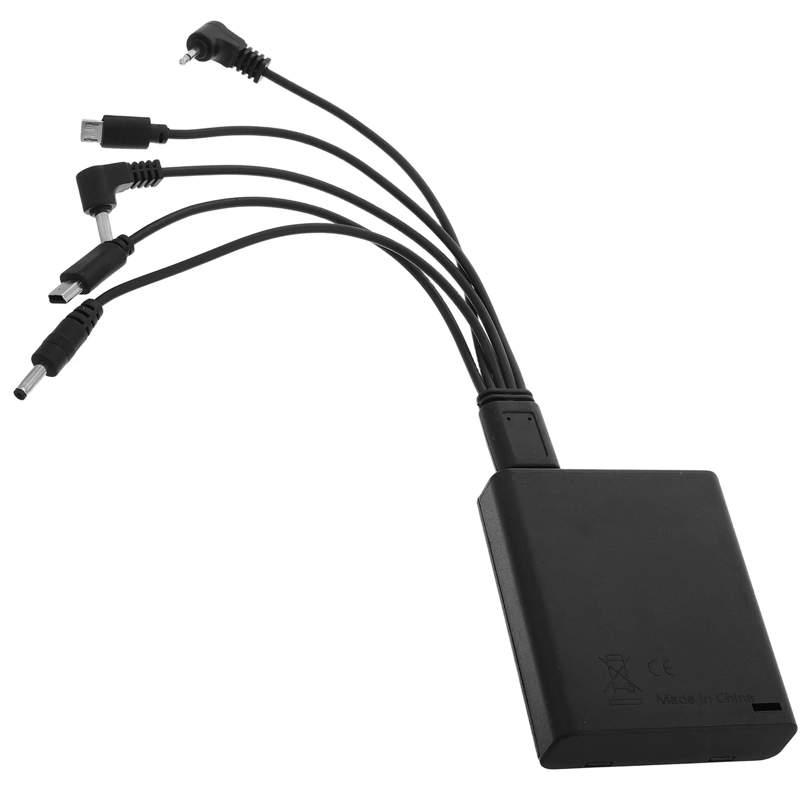 Emergency Battery Backup Box Portable Multi Jack DC Power Supply for Electronic Locks Black