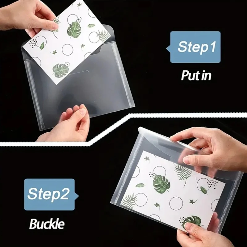 50 шт. прозрачная сумка для хранения штампов, пластиковые конверты, карманы для хранения карточек