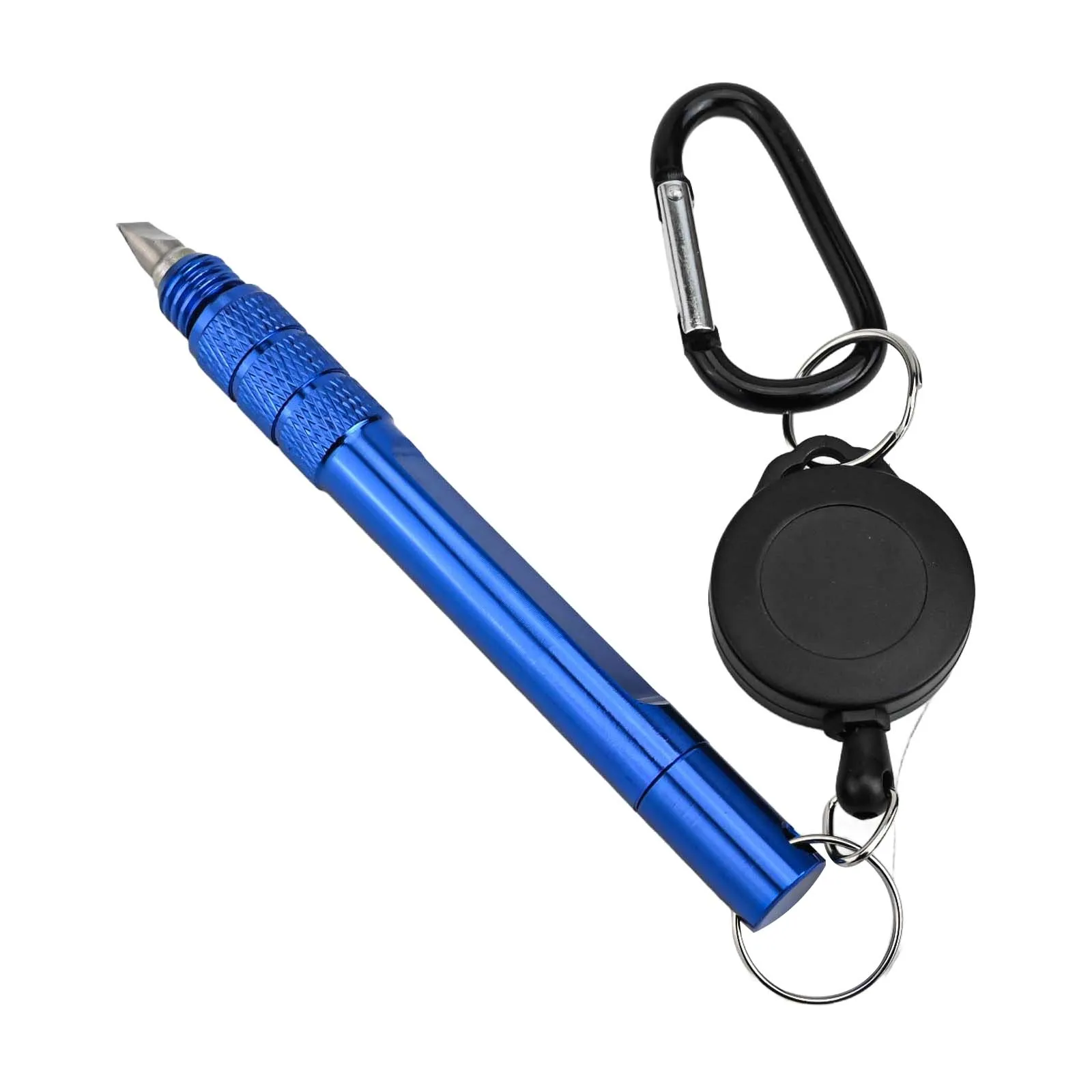 Aluminum Alloy Sharpener Golf Cleaning Tool Practice Range 13.1*5.1*1.5cm 77cm Retractable Rope Compact Design