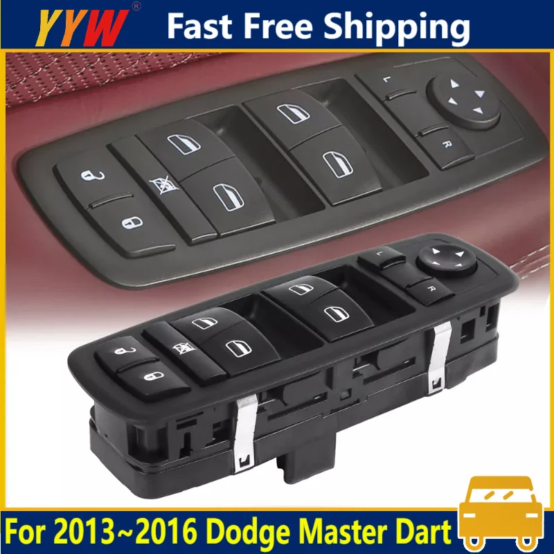 

Car Window Switch 56046553AC Control For 2013~2016 Dodge Master Dart Left Driver Front Driver Side Window Control Switch Panel