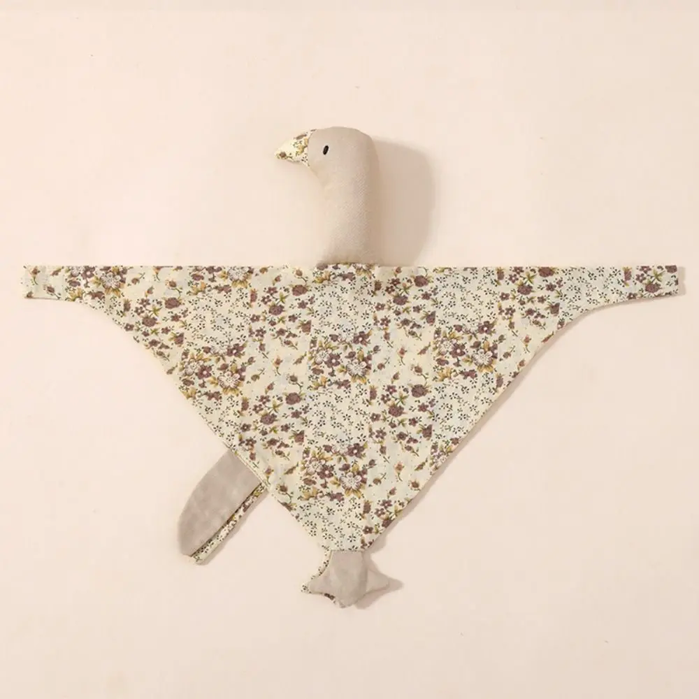 純綿のガチョウの赤ちゃん用睡眠人形、癒しの枕、白鳥の新生児用よだれかけ、インタラクティブなぬいぐるみ、ガチョウの抱き枕