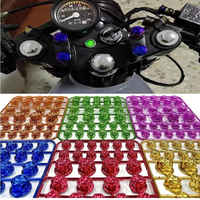 30Pcs/Set Motorcycle Screw Cap Cover Head Body Decorative Engine Nut Bolt Caps for Yamaha Kawasaki Honda Car Bicycle Accessories