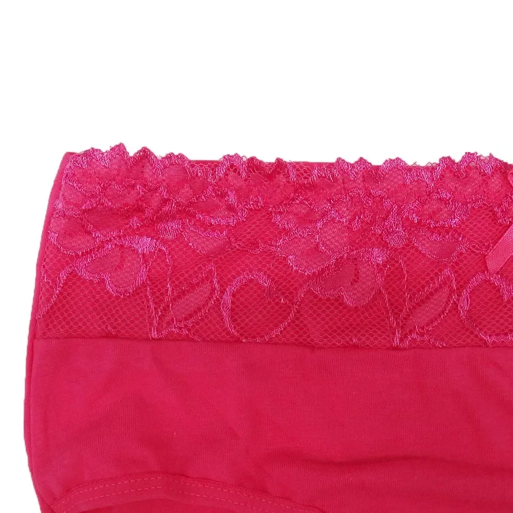 Plus Size Panties Cotton Underwear Women Underpants Briefs Sexy Intimate Lace Woman Knickers 3 Pieces/Lot