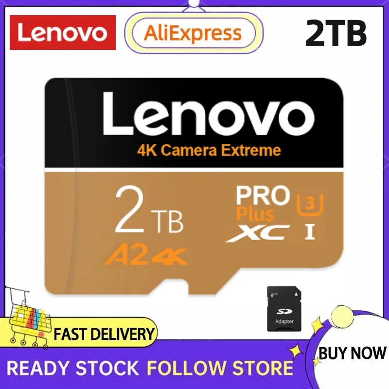 Lenovo U3 Micro TF SD-Karte Lese geschwindigkeit bis zu 100 MB/s SD/TF Flash-Speicher karte 2TB 1T Flash-Speicher karte Klasse 10 für Nintendo Switch