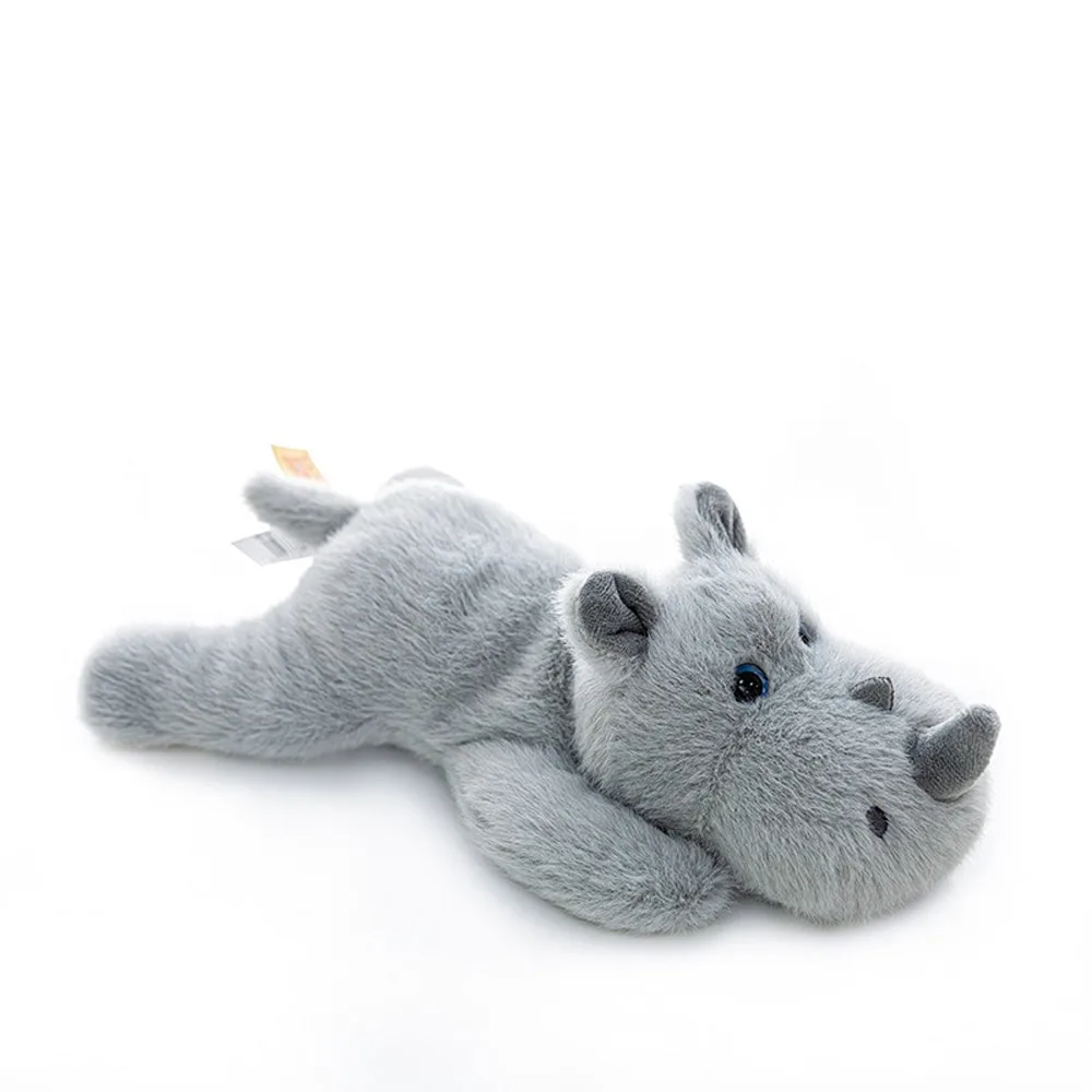 

Backpack Pendant Wrist Pad Rhino Doll Pendant Fluffy Soft Rhino Plush Toy Cartoon Animal Rhino Plush Doll Home Decor