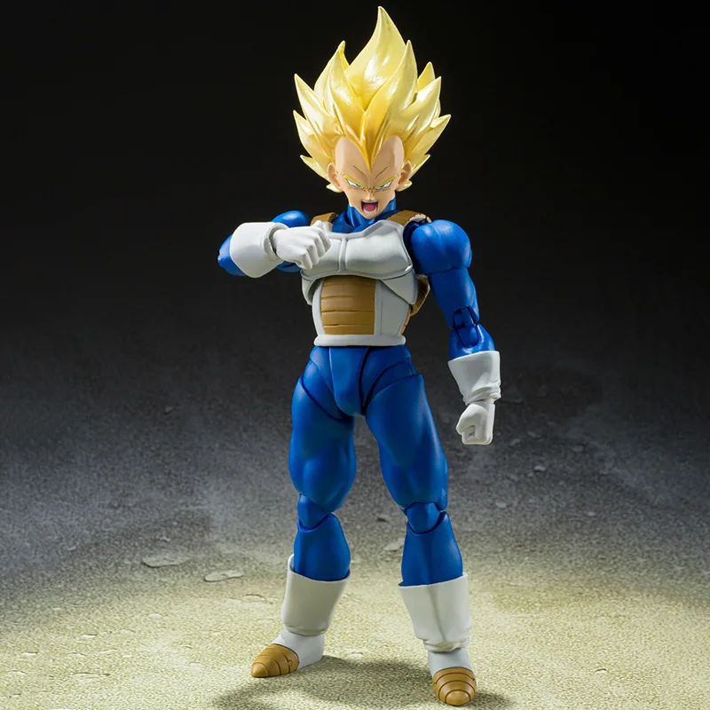 In Stock Genuine Original SHF Super Saiyan Vegeta-Awakened Super Saiyan Blood- DRAGON BALL Action Anime Figure Doll Ornament Toy