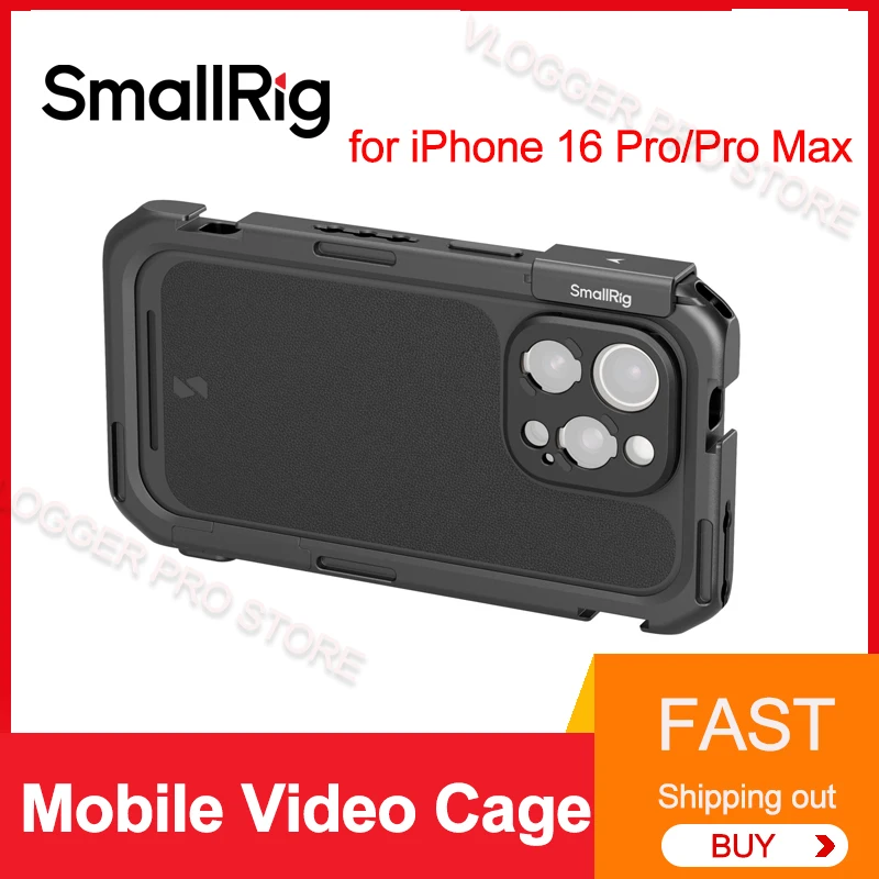 Smallrig Mobile Video Cage for iPhone 16 Pro/Pro Max Dedicated Mobile Video Cage Compatible With Cases Comprehensive Protection