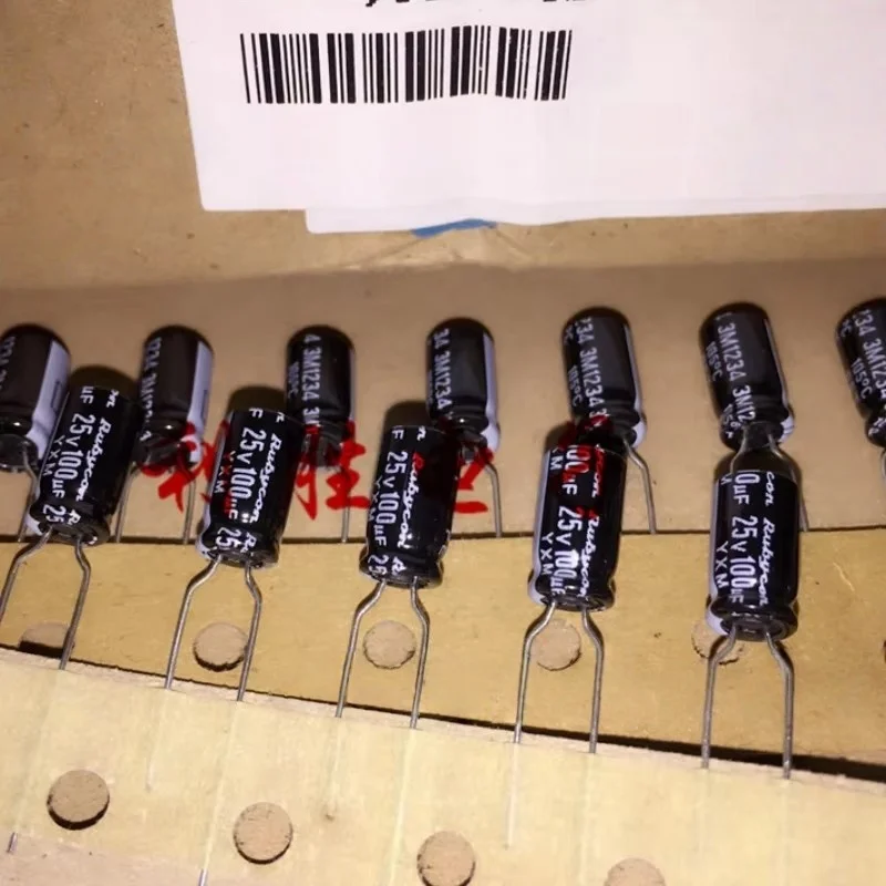 20PCS 100UF 25V Capacitor 25V 100UF High-Frequency Low Resistance