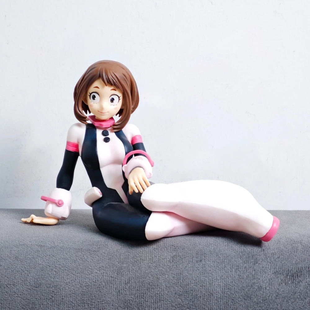 MHA Anime figure Uraraka Ochako Toga Himiko sitting action figures Uraraka Ochako Toga Himiko  PVC Model Toy  Collection Gift