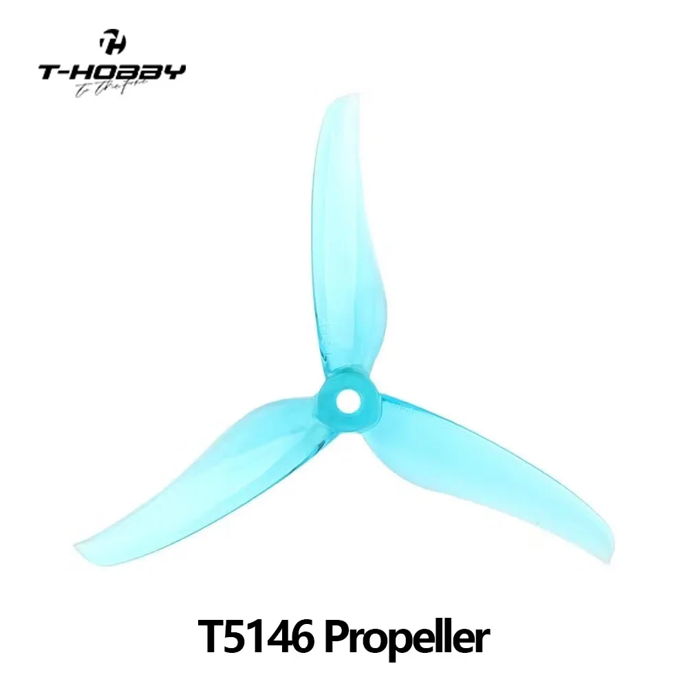 T-HOBBY T5146 FPV Racing Propellers 5.1 Inch 3-Blade Props Polycarbonate Ultralight POPO Compatible for Freestyle Racing Drone