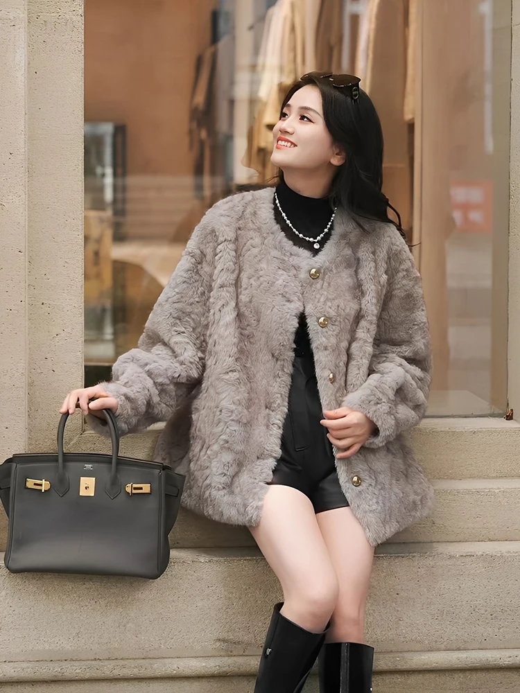 

Зимнее женское пальто Mehui Coast Miss Lamb: утепленное, повседневное, с воротником-стойкой, из кожи и меха